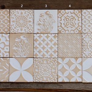 Vanilla Handmade Ceramic Rustic Tiles for Kitchen/Bathroom Backsplash Wall Tile Decorative Tile image 4