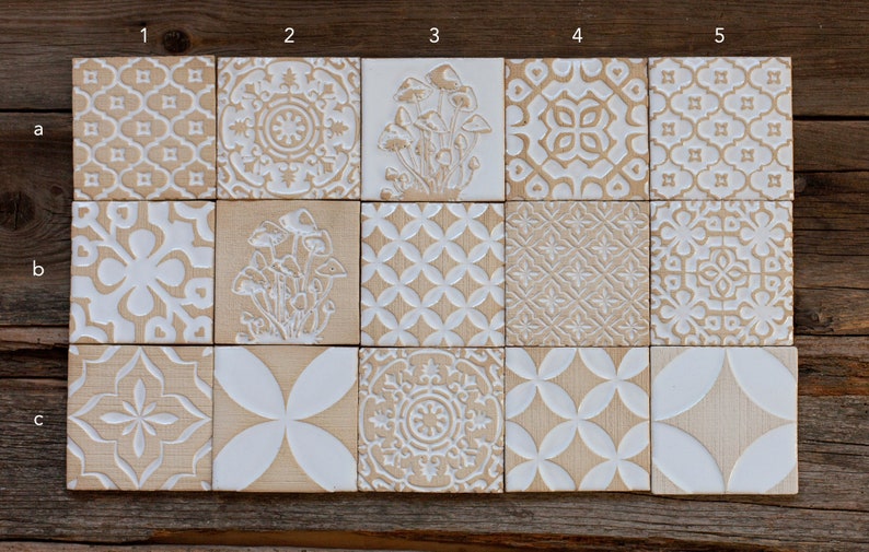 Vanilla Handmade Ceramic Rustic Tiles for Kitchen/Bathroom Backsplash Wall Tile Decorative Tile image 4