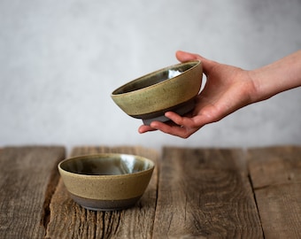 Set of two ceramic serving bowls