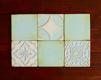 Handgemachte Keramik rustikale Fliesen für Küche/Badezimmer Backsplash - Wandfliesen - dekorative Fliesen - marokkanischen Stil - Tischplatte - Preis pro Fliese!