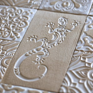 White handmade ceramic tiles for kitchen/bathroom/shower backsplash tile tabletop rustic tile price per tile image 6