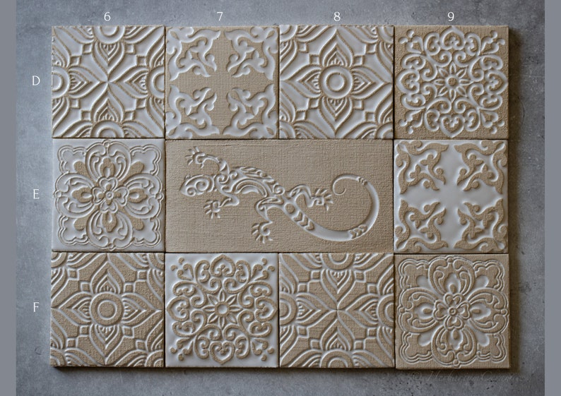 Bluish Mint Handmade Ceramic Rustic Tiles for Kitchen/Bathroom Backsplash Wall Tile Decorative Tile image 6