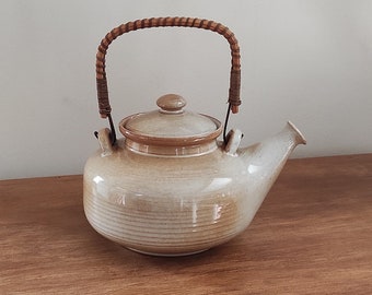 french ceramic teapot, 1970s / wabi sabi rustic country boho chic folk cottage france