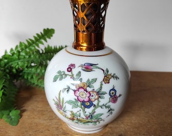 Vintage francés Lampe Berger LIMOGES Francia lámpara de fragancia catalítica / decoración de flores / lámpara de aceite /