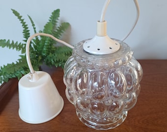 Vintage glass pendant lamp / Pendant lamp/ Bubble/ DLG Helena TYNELL /bubble glass lamp/ Vintage Ceiling Lamp/