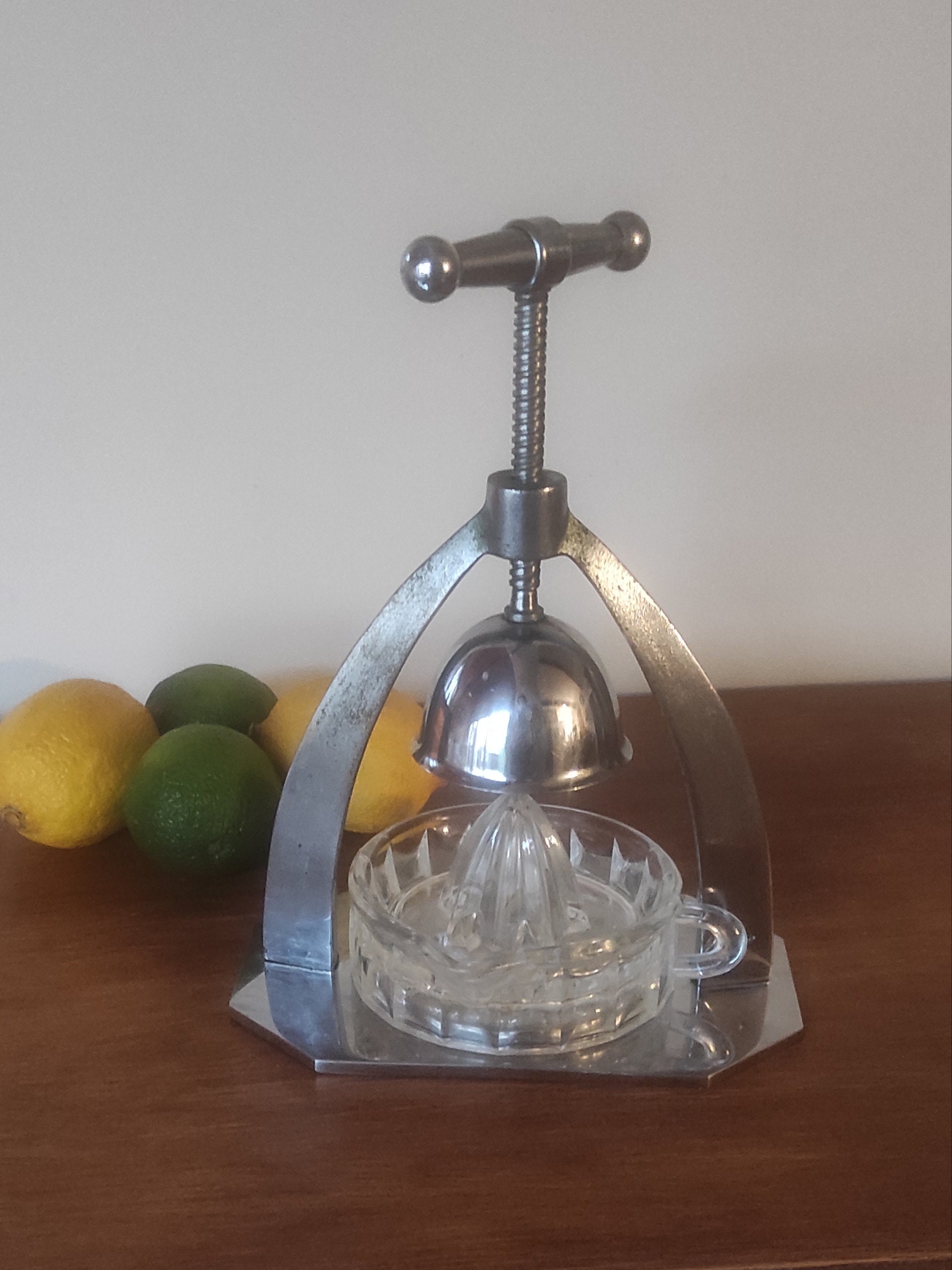French ART DECO Modernist Manner of Jaques Adnet Citus press signed /Citrus Fruit Squeezer/ Kitchenalia