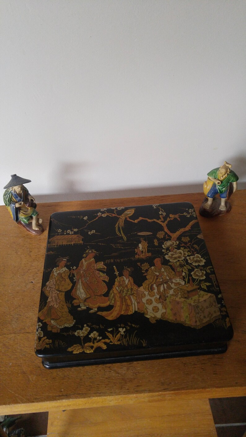 Laca francesa N III laca de papel pintado con cromo | Etsy