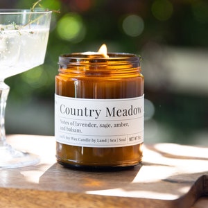 Country Meadow 8oz Soy Wax Candle image 1