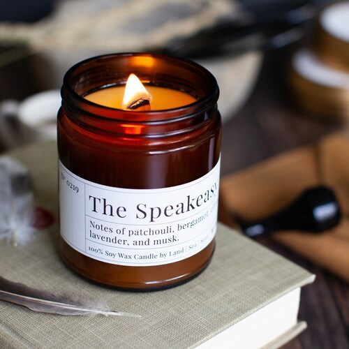 The Speakeasy 8oz Soy Wax Candle Etsy