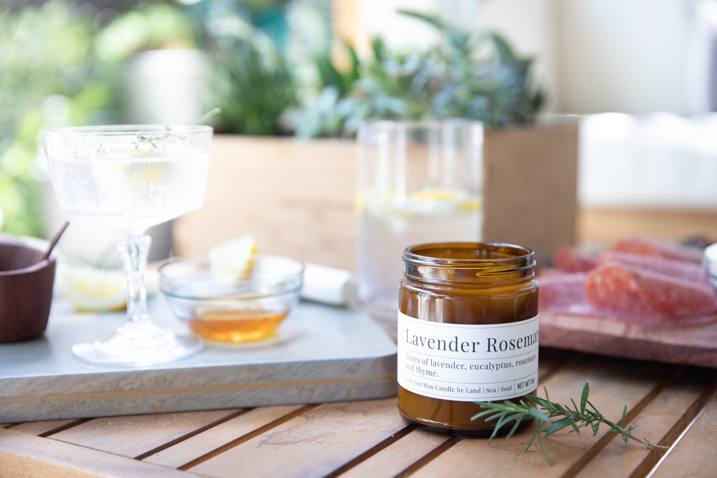 Bougie de Cire Soja Lavande 8Oz