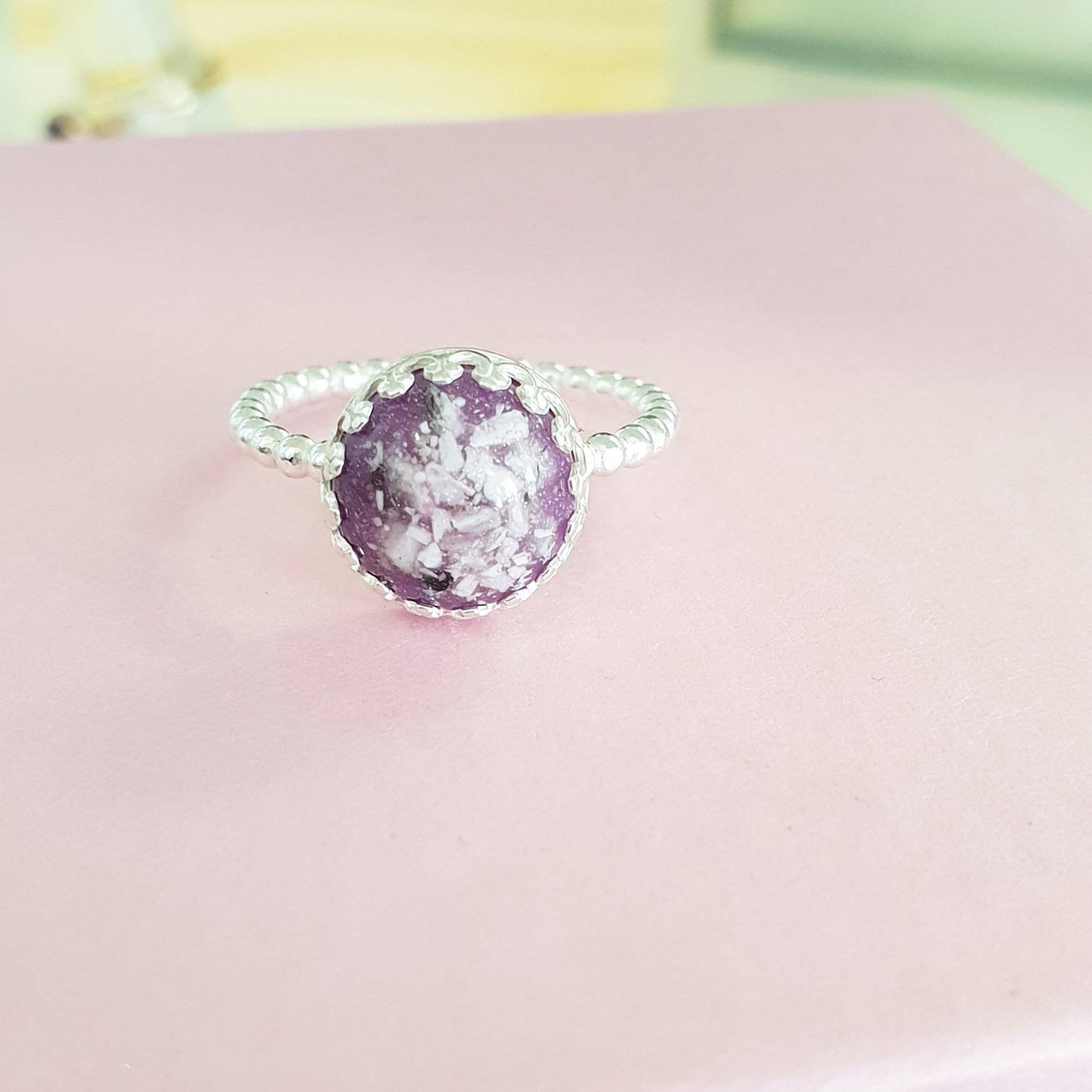 Cremation Ring Pet Ashes Ring Memorial Jewellery Ashes Etsy UK