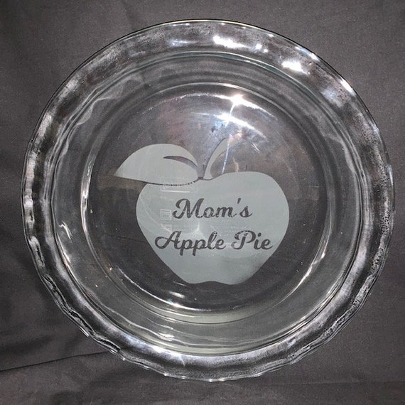 Mom's Apple Pie~ Easy Grab Glass Pyrex Pie Plate