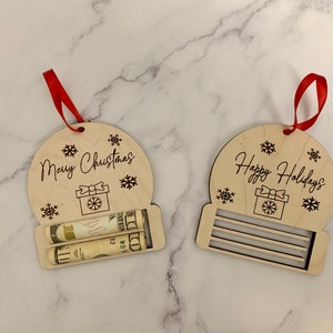 Money Holder Christmas Ornament, Money gift idea, money gifts for kids, for Christmas, money ornament, cash gift ideas, cash gift holder