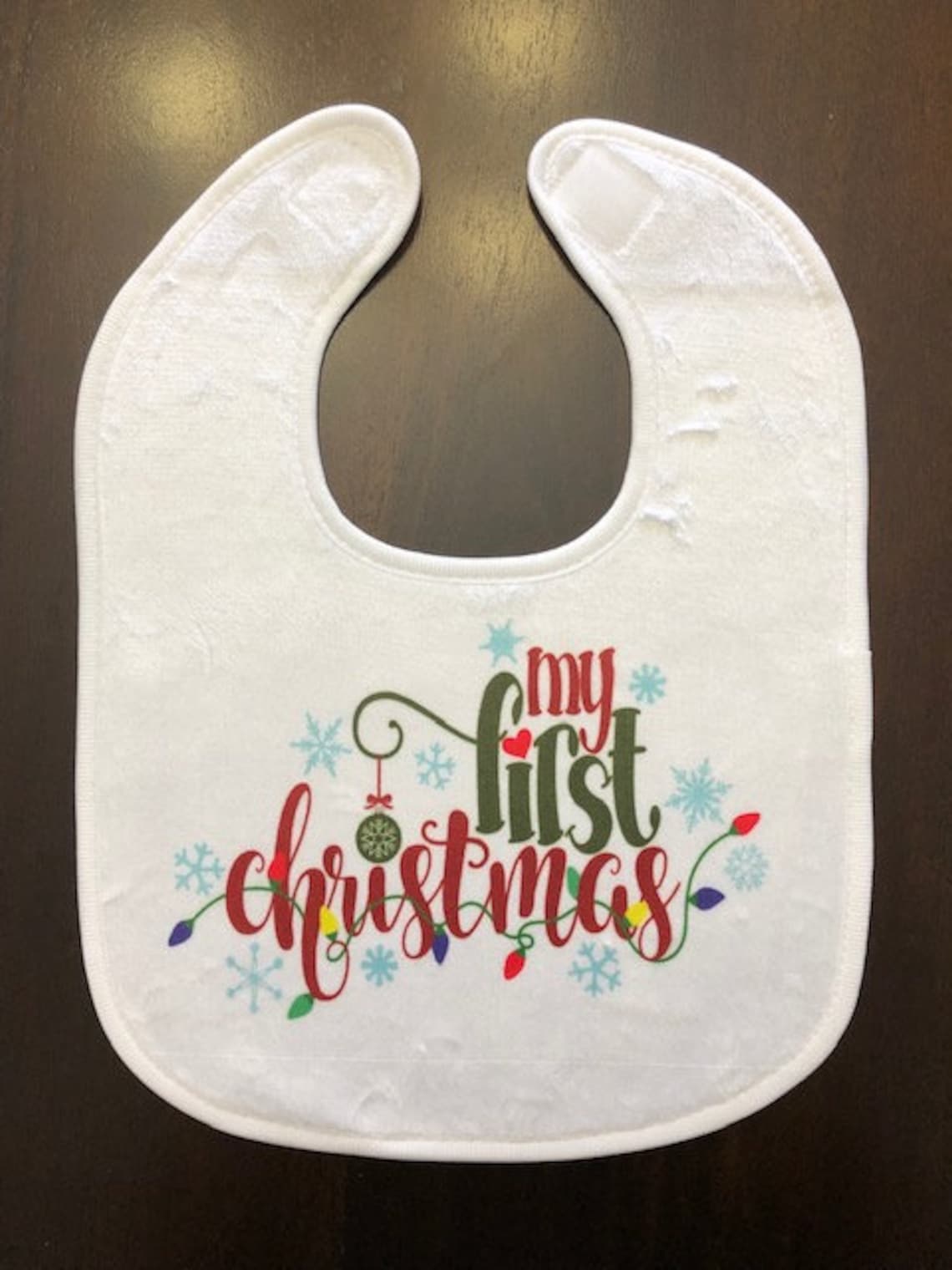 Baby's First Holiday Bib Set of 8 Etsy