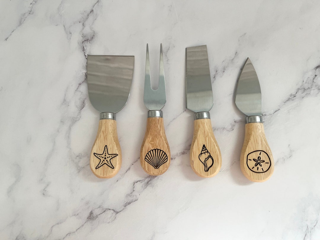 Cheese Knives, Charcuterie Board, Charcuterie Accessories, Beach Decor, Cheese Knife Set, Beach