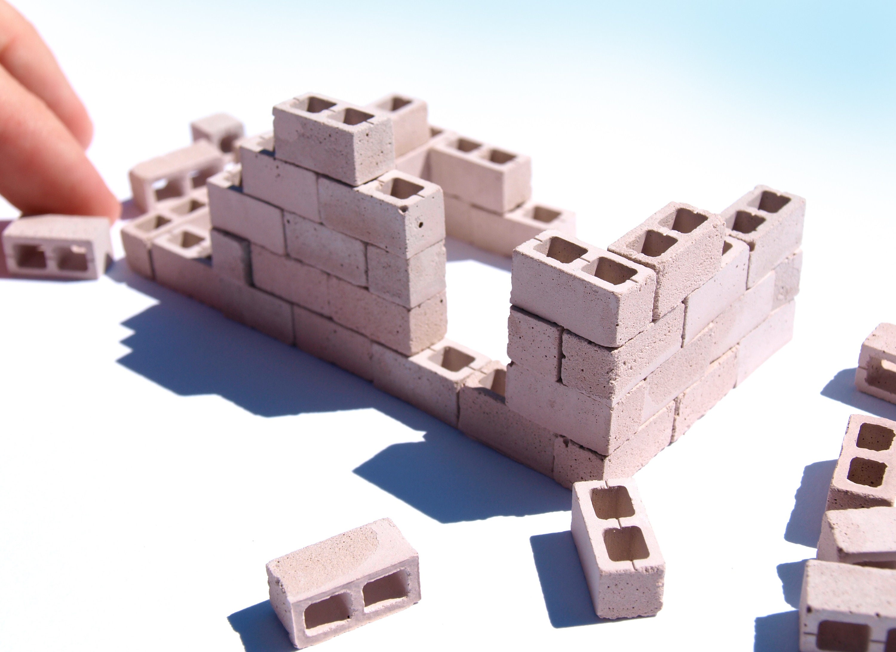 1/35 1/43 O Scale Cinder Blocks 50pc Concrete Model Bricks - Etsy