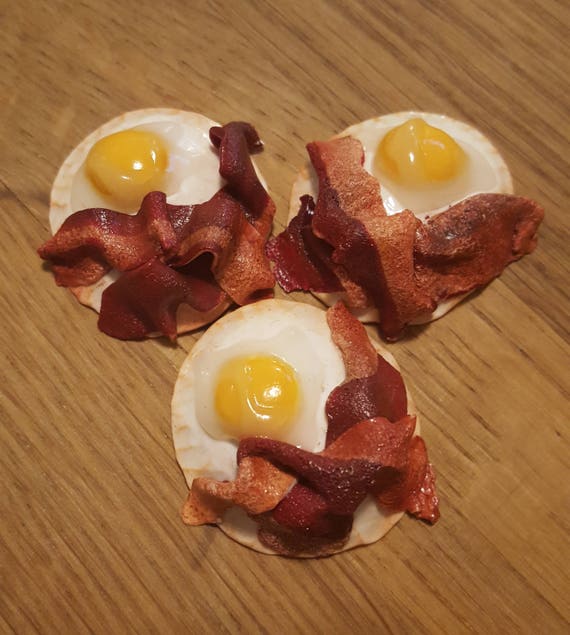 Uber Einfache Spiegelei Und Speck Miniatur Essen Magnet Etsy
