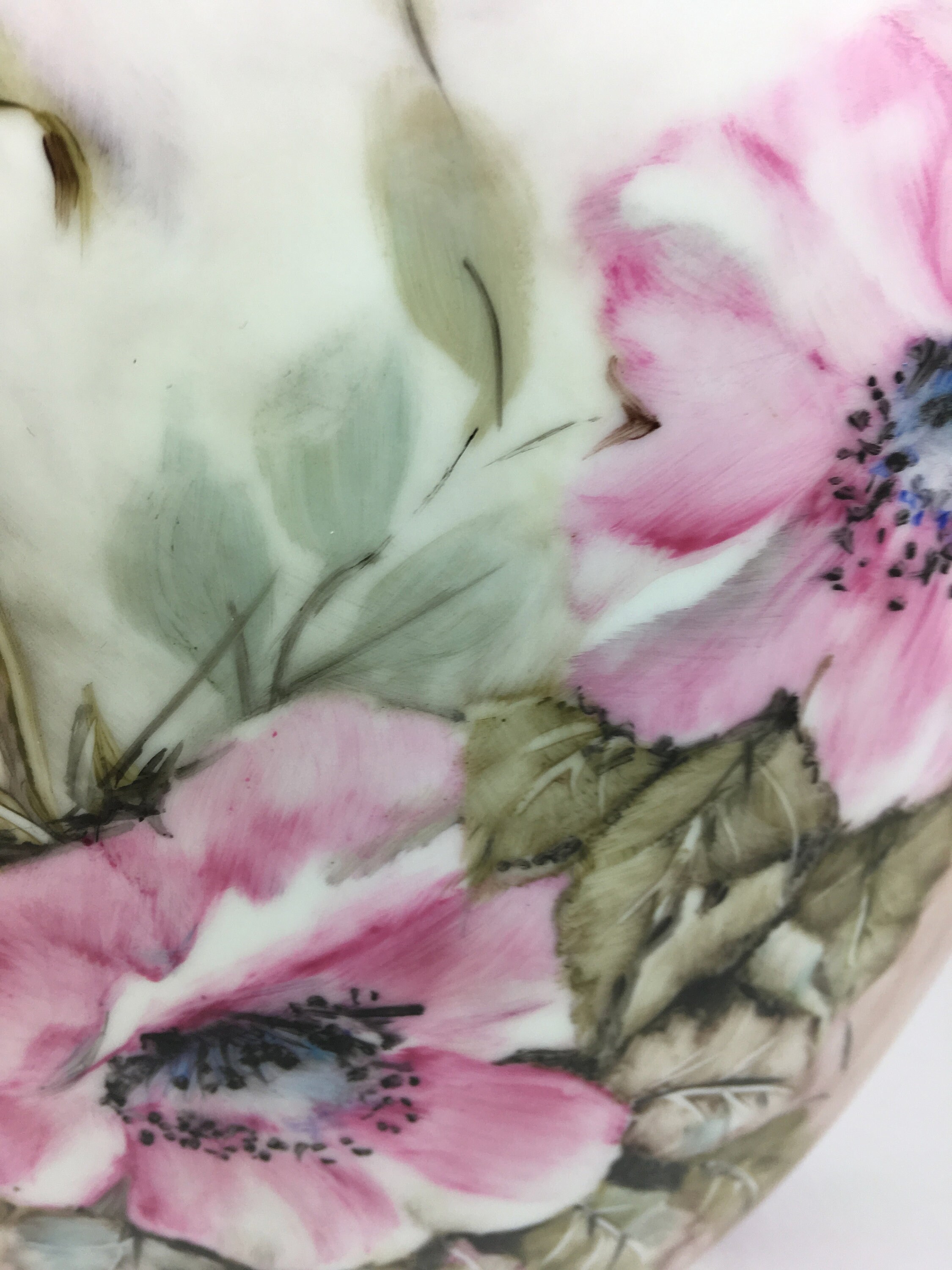 SUBLIME VASE PROVENÇAL Difforme peint à la main En Terre Cuite 13,5cm x