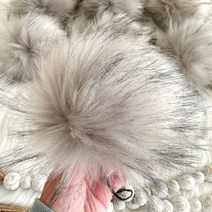 Large Fur Pompoms - M&J Trimming