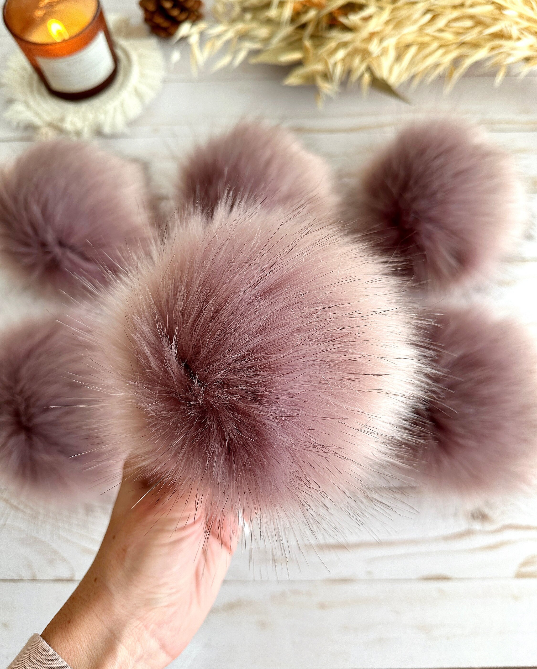 How to make Amazing Faux Fur Pom-Poms for Hats Easily  How to make a pom  pom, Faux fur pom pom, Diy and crafts sewing