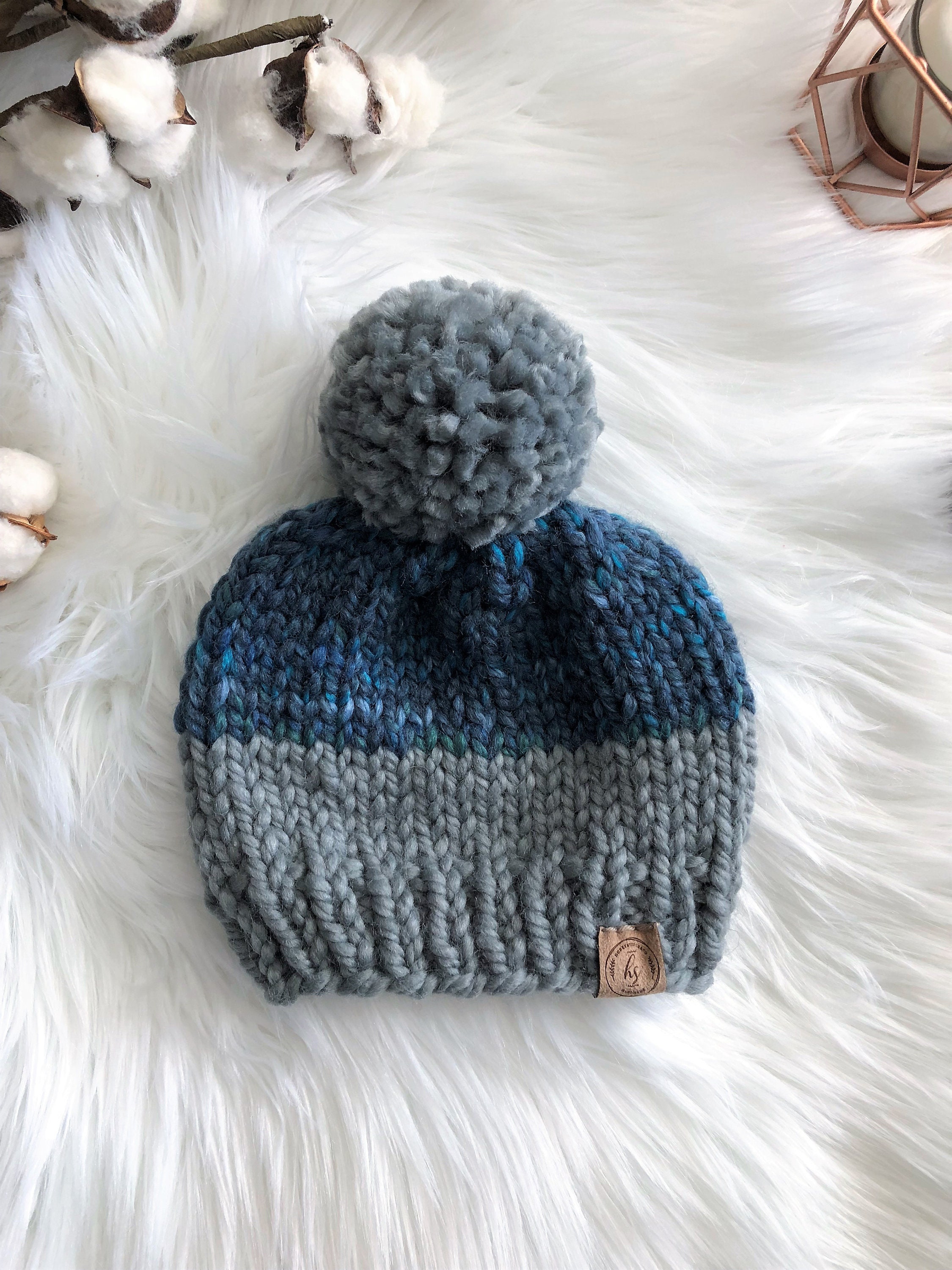 0-3 AND 3-9 MONTHS BOBBLE CAPS BABY BOYS GIRLS KNITTED POMPOM HATS NEWBORN