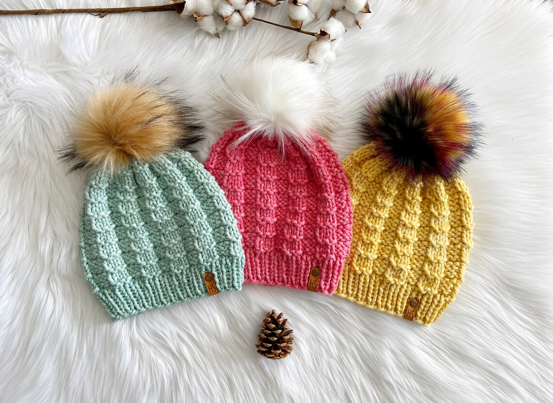 THE WAIMEA BEANIEKnit Pattern/Bulky Chunky Size 5 Yarn Etsy
