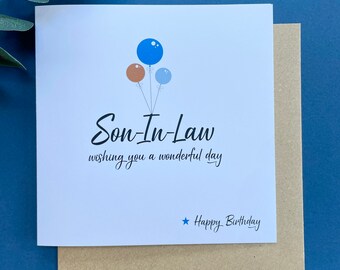 Doodlecards Son In Law 50th Birthday Card - Medium Size - View #5