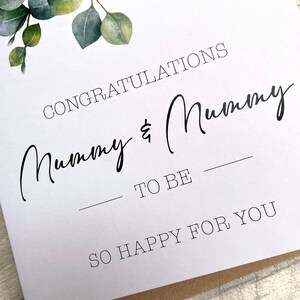 Carte future maman - Futurs parents - Couple homosexuel - Carte Vous êtes enceinte - Carte mère enceinte - Carte mère enceinte - Carte baby shower - Même sexe image 3