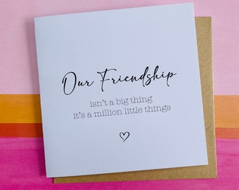Friendship Card - Modern Bestie Thank You Card