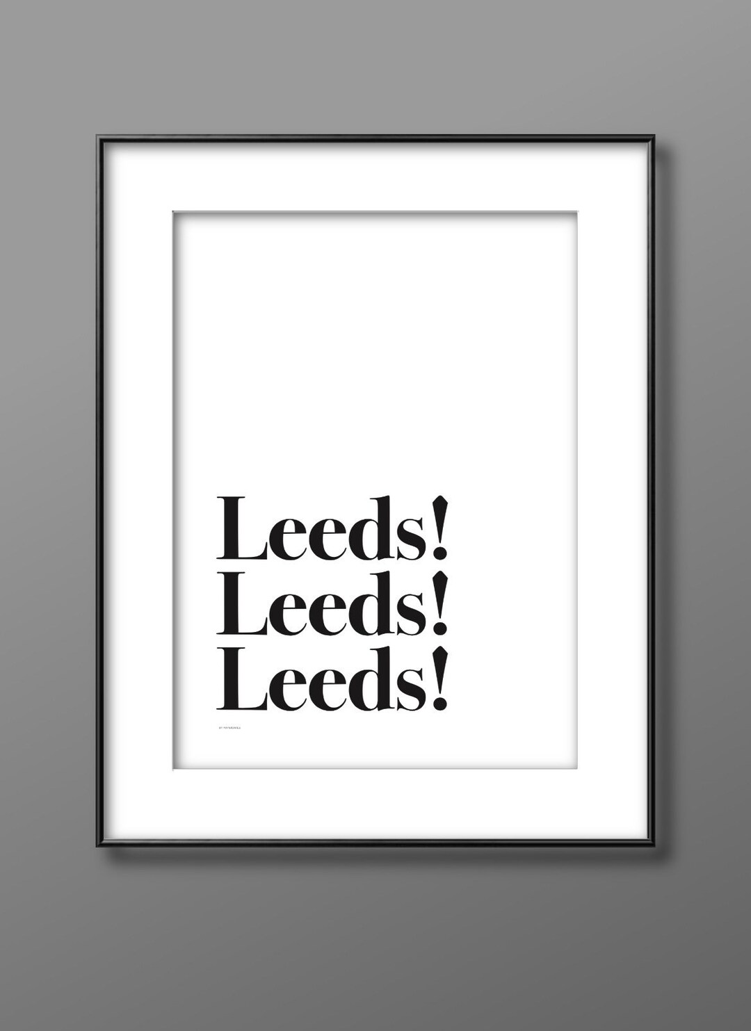 Leeds Leeds Leeds Elland Road A4 Print Leeds Utd Print Football Print