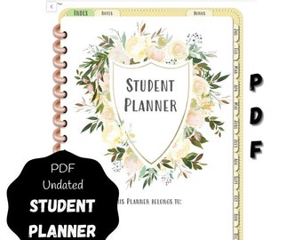 Student Planner - Digital PDF Planner Undated for GoodNotes, ZoomNotes, Noteshelf, Metamoji, Xodo