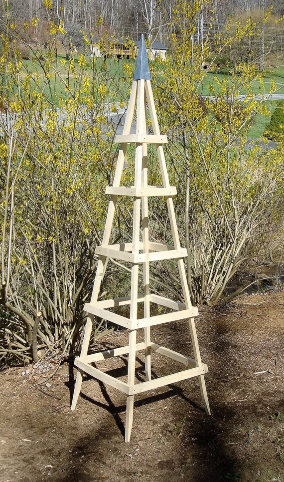 Garden Trellis Outdoor Unpainted Save Money Decor Obelisk - Rustic Garden Pyramid Trellis Garden Trellis Outdoor Unpainted Save Money Decor Obelisk - Rustic Garden Pyramid Trellis