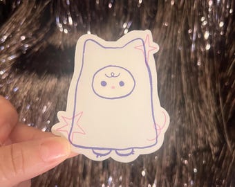 Little Ghost Critter Sticker