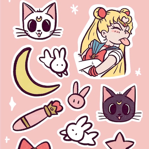 Sailor Moon Sticker Pack Etsy sailor-moon-sticker-pack-etsy