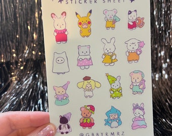 Critter Sticker Sheet