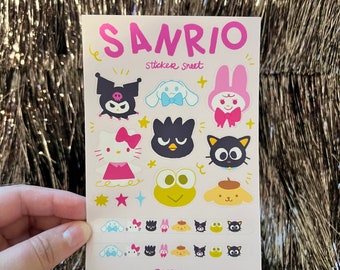 Pastel Characters Sticker Sheet