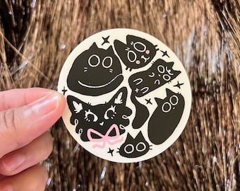 Black Cats Sticker
