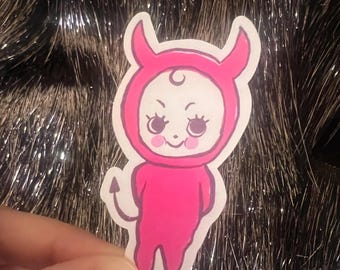 Devil Kewpie Sticker