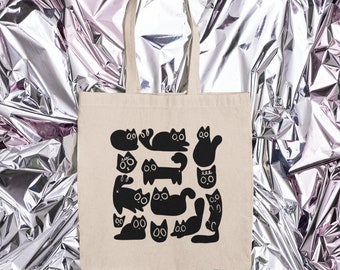 Black Cat Tote Bag