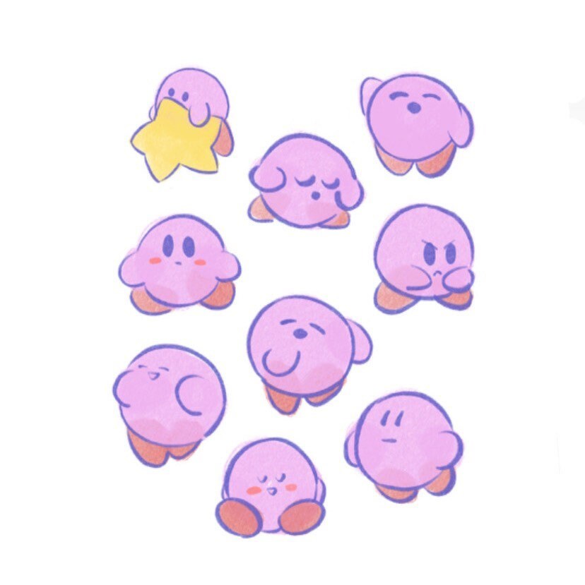 Kirby Sticker Pack | Etsy