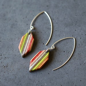 HEXALONG Skateboard Dangle Earrings MULTICOLOUR