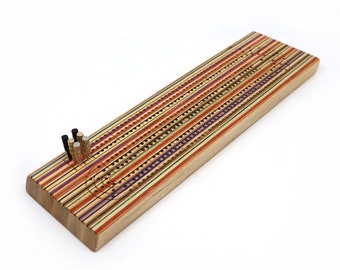 Skateboard Cribbage Board