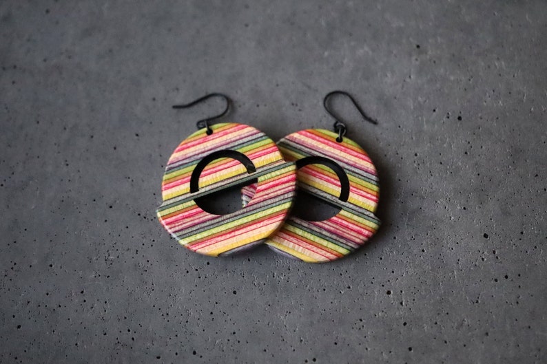 ROUNDBOIS Skateboard Dangle Earrings image 5