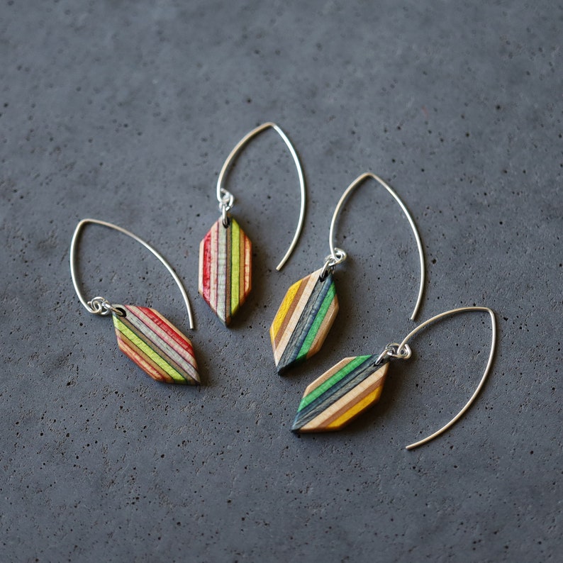 HEXALONG Skateboard Dangle Earrings image 8