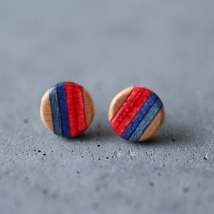 Skateboard Circle Stud Earrings image 4