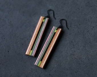 Boucles d'oreilles pendantes skateboard BAR