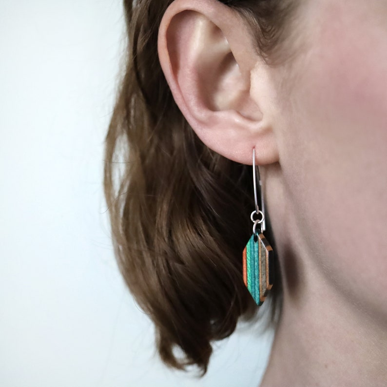 HEXALONG Skateboard Dangle Earrings image 6