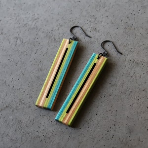 BAR Skateboard Dangle Earrings image 3