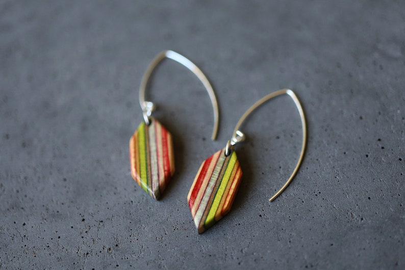 HEXALONG Skateboard Dangle Earrings image 7