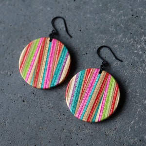 ZigZag Skateboard Dangle Earrings